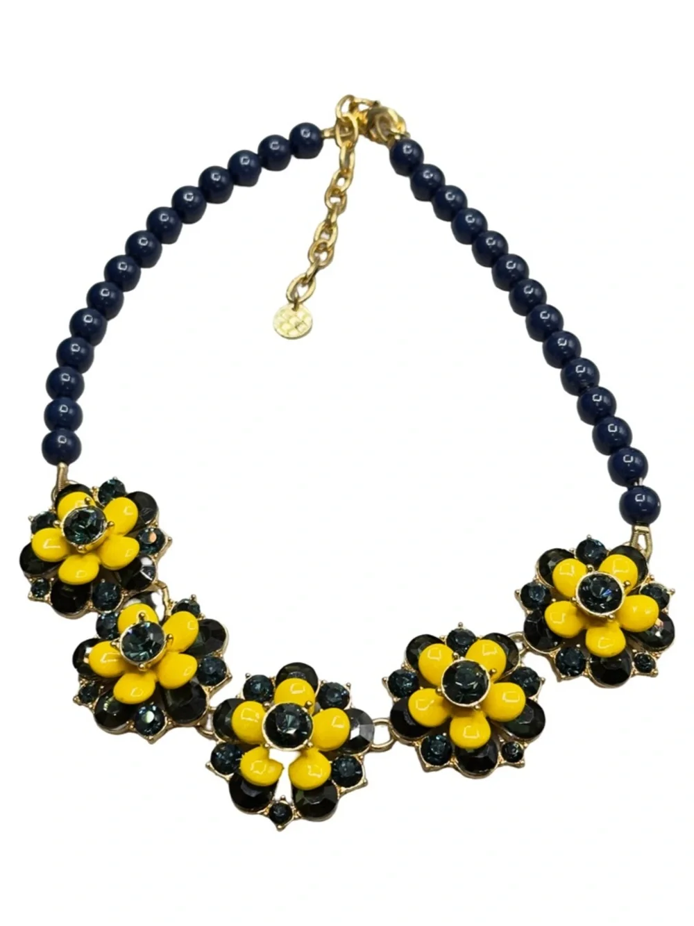 Talbots 5 Flower Statement Necklace and Bracelet
